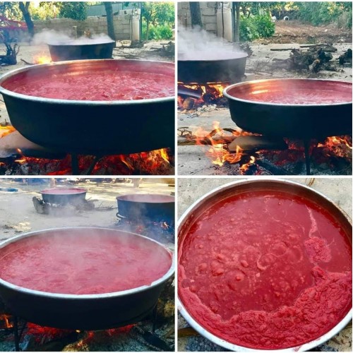 ANTAKYA YÖRESEL EV YAPIMI ATA TOHUM DOMATES SALÇASI (1 KG) (ODUN ATEŞİNDE KAYNATMA)