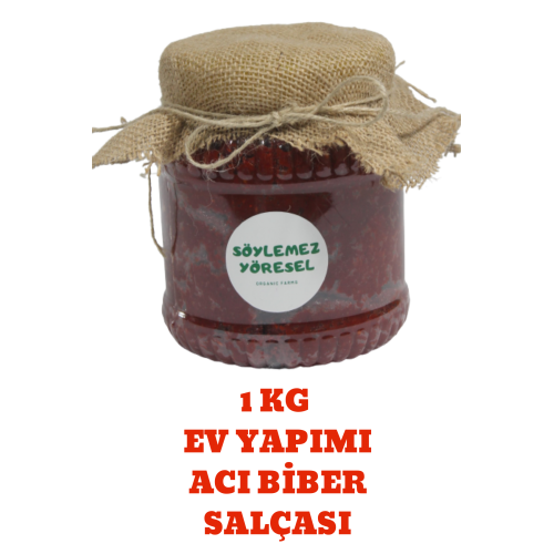 Hatay Yöresi Ev Yapımı Acı Biber Salçası 1 kg